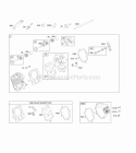 Cylinder Head Diagram and Parts List for  Briggs and Stratton Engine